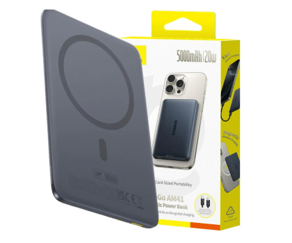 Powerbank Baseus PicoGo AM41 Ultra-Slim Magnetic Power Bank 5000mAh 20W